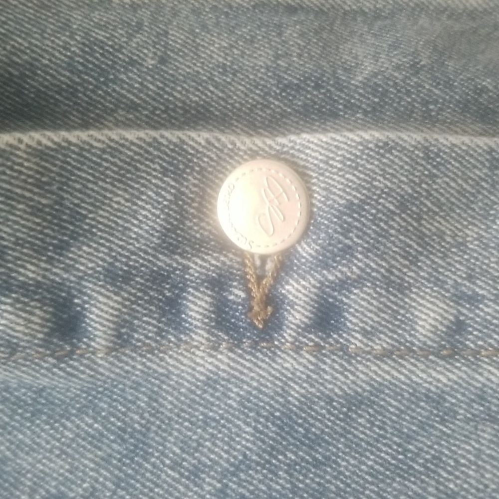 Suzanne Betro Peplum Denim Jacket (1X) NWT - Picture 5 of 12